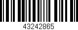 Código de barras (EAN, GTIN, SKU, ISBN): '43242865'