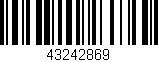 Código de barras (EAN, GTIN, SKU, ISBN): '43242869'