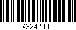 Código de barras (EAN, GTIN, SKU, ISBN): '43242900'
