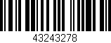 Código de barras (EAN, GTIN, SKU, ISBN): '43243278'