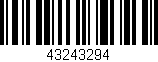 Código de barras (EAN, GTIN, SKU, ISBN): '43243294'