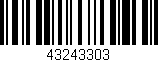Código de barras (EAN, GTIN, SKU, ISBN): '43243303'