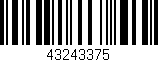 Código de barras (EAN, GTIN, SKU, ISBN): '43243375'