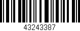 Código de barras (EAN, GTIN, SKU, ISBN): '43243387'