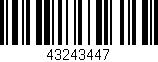 Código de barras (EAN, GTIN, SKU, ISBN): '43243447'
