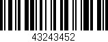 Código de barras (EAN, GTIN, SKU, ISBN): '43243452'
