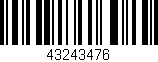 Código de barras (EAN, GTIN, SKU, ISBN): '43243476'