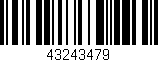 Código de barras (EAN, GTIN, SKU, ISBN): '43243479'