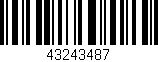 Código de barras (EAN, GTIN, SKU, ISBN): '43243487'