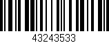 Código de barras (EAN, GTIN, SKU, ISBN): '43243533'