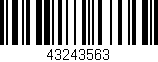 Código de barras (EAN, GTIN, SKU, ISBN): '43243563'