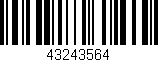 Código de barras (EAN, GTIN, SKU, ISBN): '43243564'
