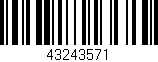 Código de barras (EAN, GTIN, SKU, ISBN): '43243571'