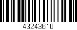 Código de barras (EAN, GTIN, SKU, ISBN): '43243610'
