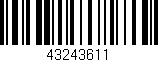 Código de barras (EAN, GTIN, SKU, ISBN): '43243611'