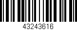 Código de barras (EAN, GTIN, SKU, ISBN): '43243616'