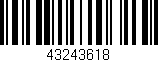 Código de barras (EAN, GTIN, SKU, ISBN): '43243618'