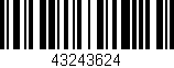 Código de barras (EAN, GTIN, SKU, ISBN): '43243624'