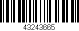 Código de barras (EAN, GTIN, SKU, ISBN): '43243665'