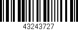 Código de barras (EAN, GTIN, SKU, ISBN): '43243727'