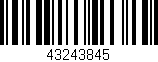 Código de barras (EAN, GTIN, SKU, ISBN): '43243845'