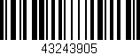 Código de barras (EAN, GTIN, SKU, ISBN): '43243905'