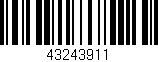 Código de barras (EAN, GTIN, SKU, ISBN): '43243911'