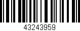 Código de barras (EAN, GTIN, SKU, ISBN): '43243959'