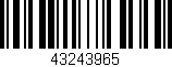 Código de barras (EAN, GTIN, SKU, ISBN): '43243965'