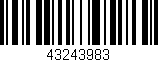 Código de barras (EAN, GTIN, SKU, ISBN): '43243983'