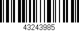 Código de barras (EAN, GTIN, SKU, ISBN): '43243985'