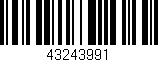 Código de barras (EAN, GTIN, SKU, ISBN): '43243991'