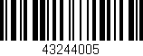 Código de barras (EAN, GTIN, SKU, ISBN): '43244005'