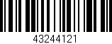 Código de barras (EAN, GTIN, SKU, ISBN): '43244121'