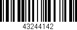 Código de barras (EAN, GTIN, SKU, ISBN): '43244142'