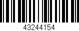 Código de barras (EAN, GTIN, SKU, ISBN): '43244154'