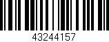 Código de barras (EAN, GTIN, SKU, ISBN): '43244157'