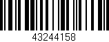 Código de barras (EAN, GTIN, SKU, ISBN): '43244158'