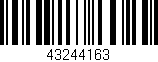 Código de barras (EAN, GTIN, SKU, ISBN): '43244163'