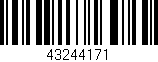 Código de barras (EAN, GTIN, SKU, ISBN): '43244171'