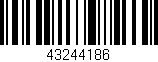 Código de barras (EAN, GTIN, SKU, ISBN): '43244186'