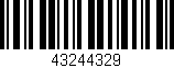 Código de barras (EAN, GTIN, SKU, ISBN): '43244329'