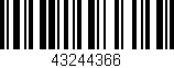 Código de barras (EAN, GTIN, SKU, ISBN): '43244366'