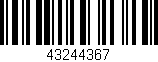 Código de barras (EAN, GTIN, SKU, ISBN): '43244367'