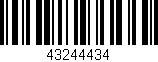 Código de barras (EAN, GTIN, SKU, ISBN): '43244434'