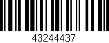 Código de barras (EAN, GTIN, SKU, ISBN): '43244437'