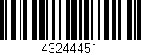 Código de barras (EAN, GTIN, SKU, ISBN): '43244451'