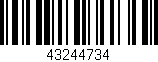 Código de barras (EAN, GTIN, SKU, ISBN): '43244734'