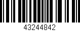 Código de barras (EAN, GTIN, SKU, ISBN): '43244842'