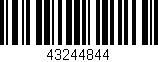 Código de barras (EAN, GTIN, SKU, ISBN): '43244844'